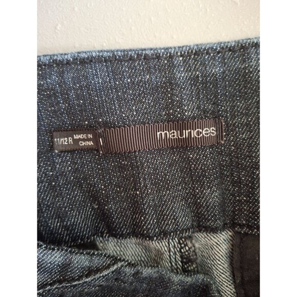 Vintage Maurices Denim Wide Leg Boot Cut Jeans Womens Size 11/12 R - Picture 3 of 9